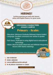 Arabic Teacher Required